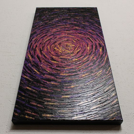 Fragmented Purple Gold Burst