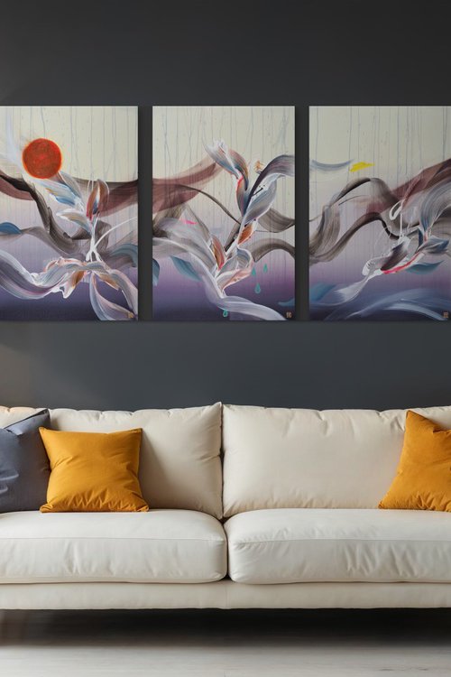 The Rainmaker Triptych by Novi Lim