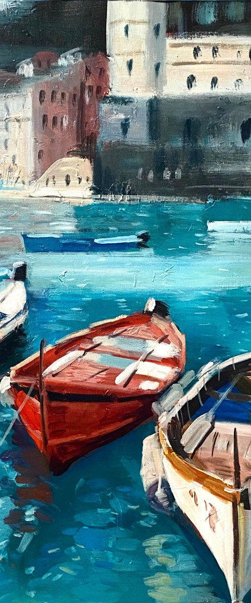 Cinque Terre Boats by Paul Cheng