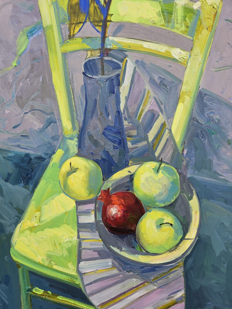 Lines, Light And Fruit By Gulshaba Abbasova, 24 X 31, Artwork For Sale On Artfinder