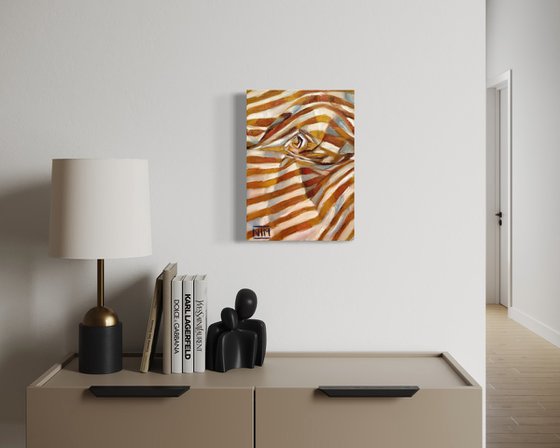 Yellow Striped Cloth
