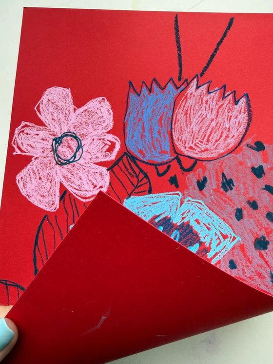 Abstract Floral Bouquet