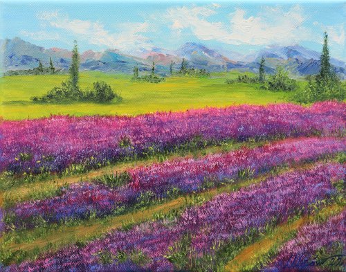 Lavender field 2 by Ludmilla Ukrow