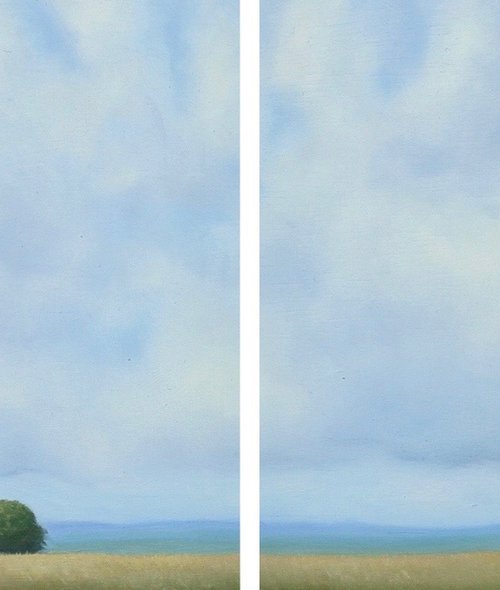 Big Skies Diptych by Hannah Buchanan