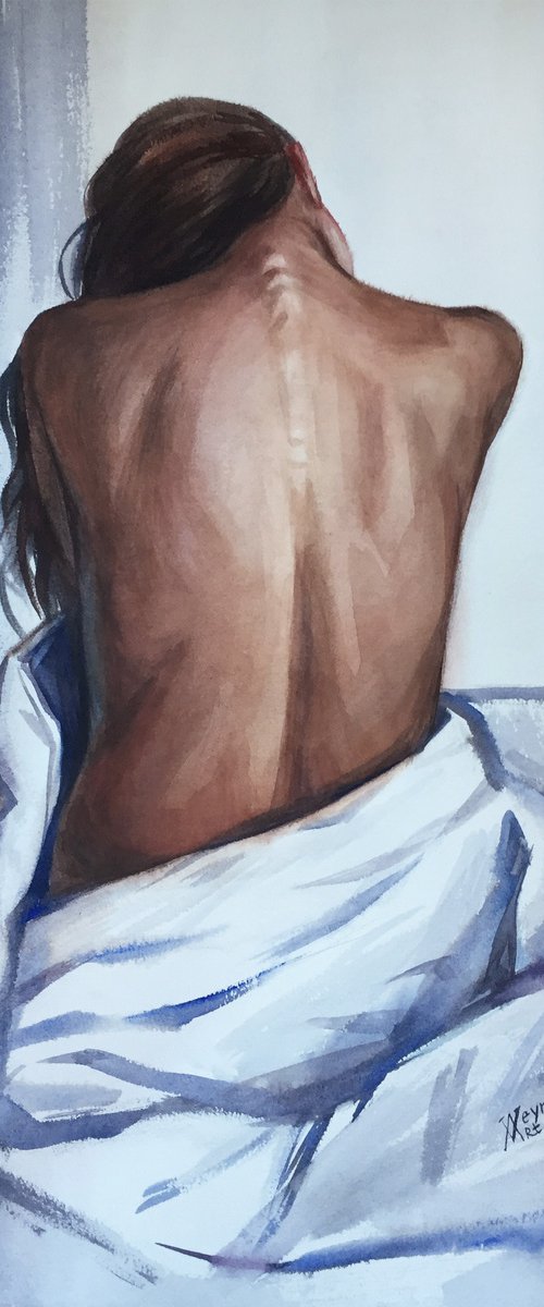 Awakening. Portrait of a girl. by Natalia Veyner