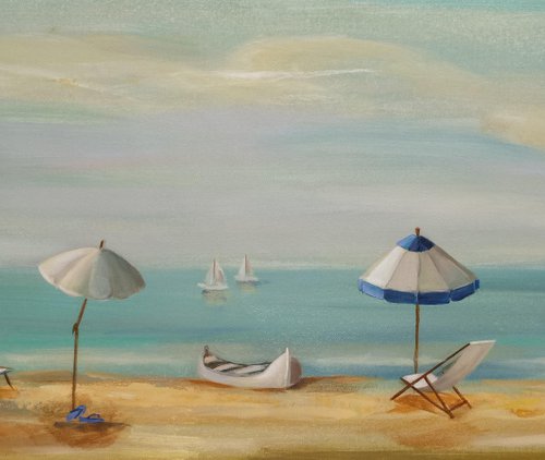 Beach Scene by Silvia  Vassileva