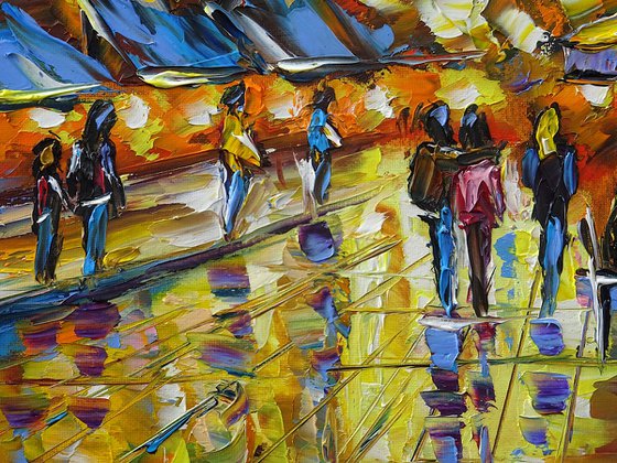 City in the Evening Light