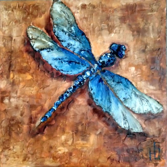 Dragonfly, 40x40 cm.