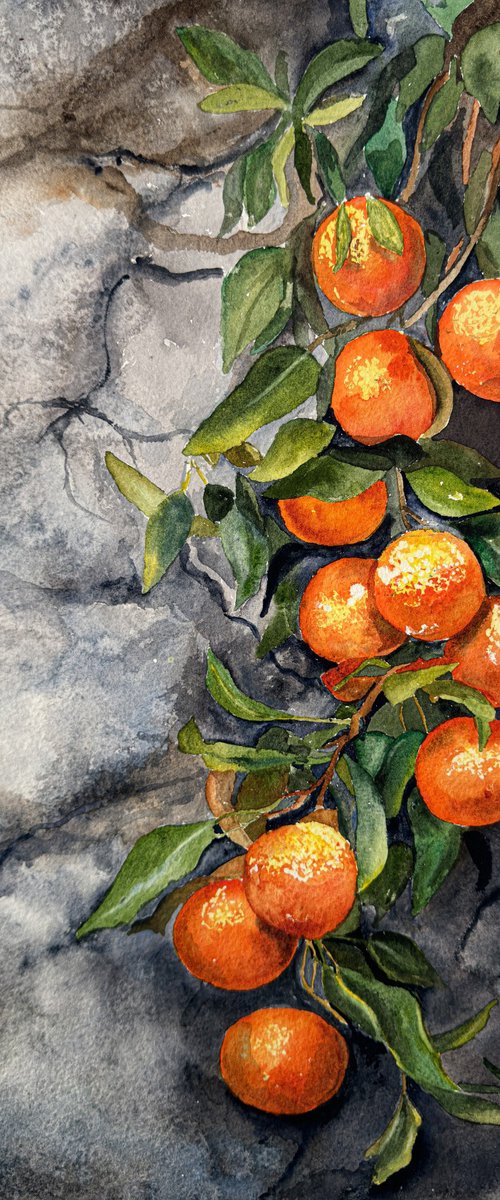 Whispers Through the Wall - Oranges by Irina Kurganskaya