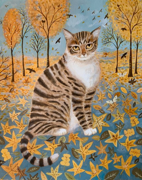 Autumn Tabby by Mary Stubberfield