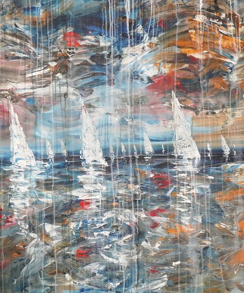 Stormy Sailing Far Away E 1 by Peter Nottrott