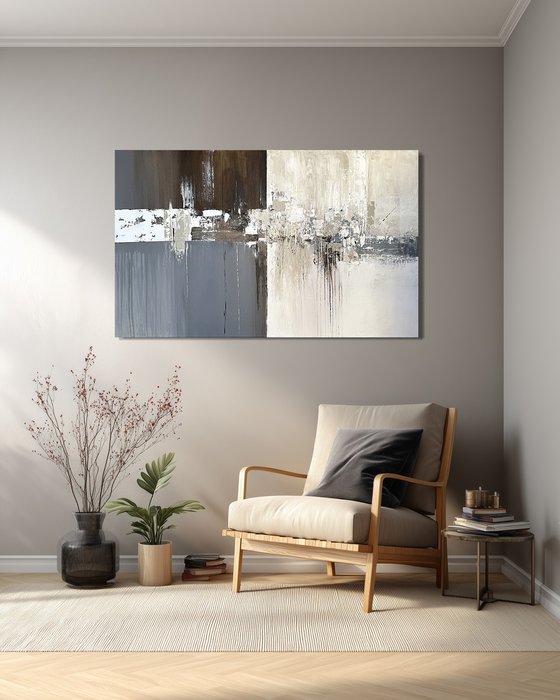 Balance of Contrast Brown Grey