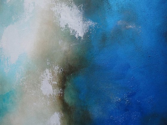 exploring the blue (140 x 70 cm)