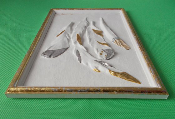 "Elegant feathers", set of 2