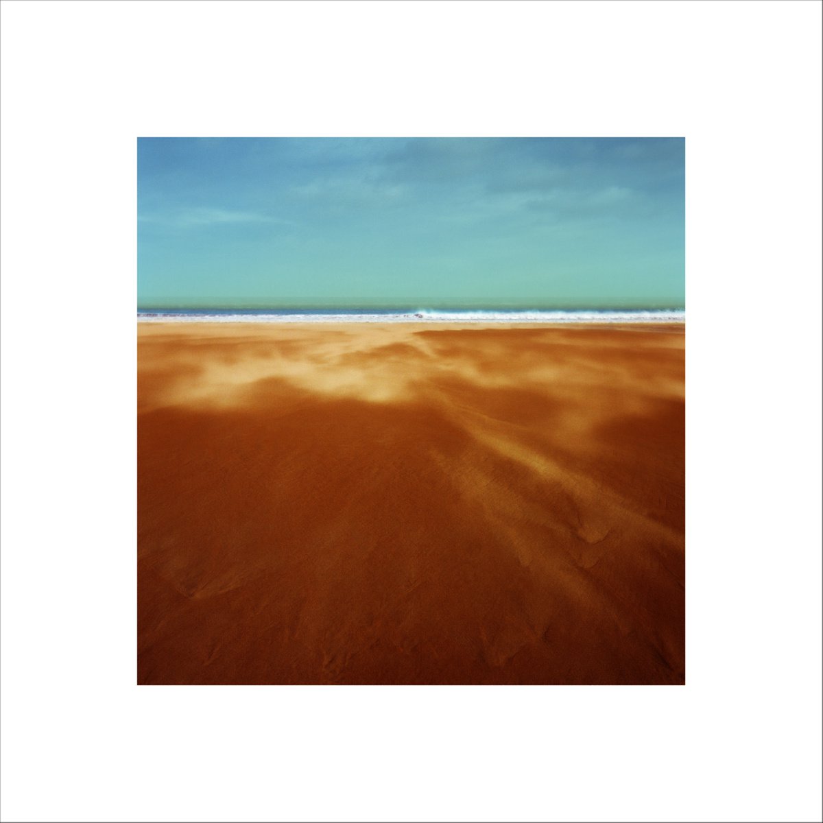 Abstract Landscape Photograph By Paul Harrison, 30 X 30", Shoreline 9, Original Artwork