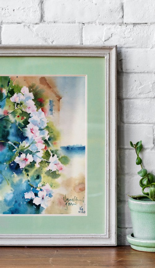 "Shades of Summer. June" Original watercolor painting by Ksenia Selianko