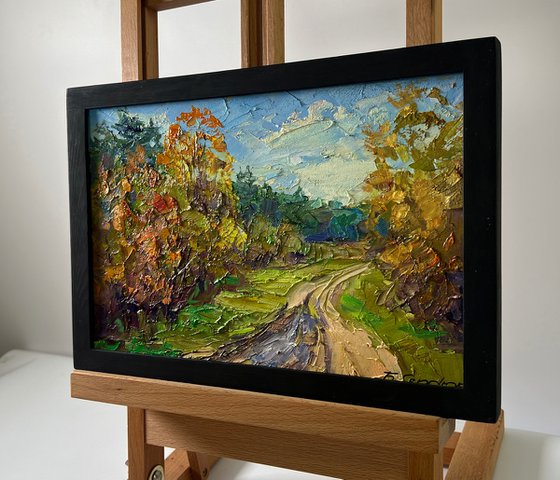 Road through the Autumn Forest