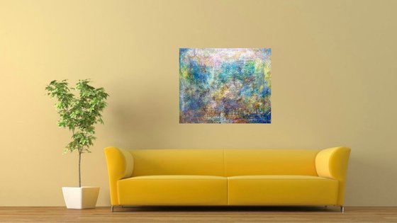 Your breath (n.346) - 90,00 x 75,00 x 2,50 cm - ready to hang - acrylic painting on stretched canvas