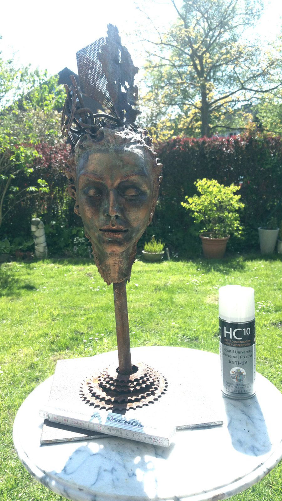 "Empress " Unique sculpture Clay sculpture by Elena Kraft Artfinder