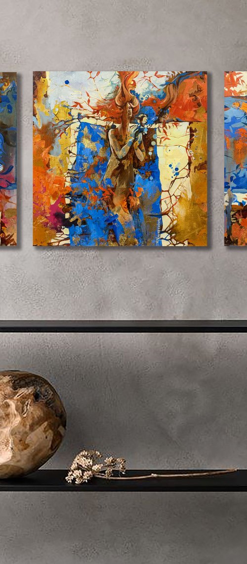 Don’t Look. Triptych by Natalia Yampolskaia