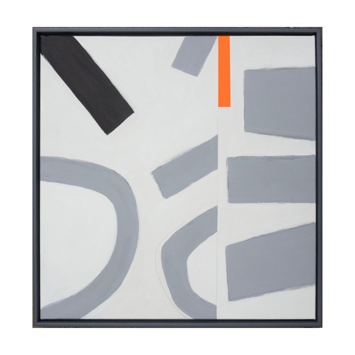 Expressive Abstract Acrylic Painting By Adrian Bradbury, 29 X 29, Split 1 (2024), Original Artwork