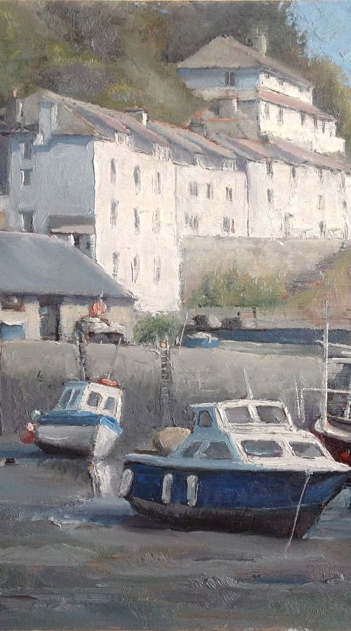 Low tide, Polperro by Ray Sandom