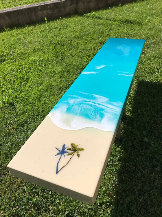 Tropical 1 - Resin on wood