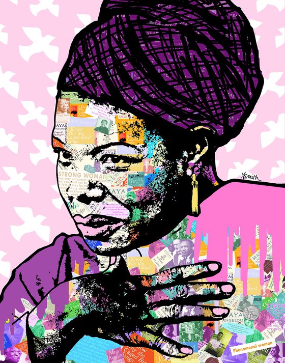 Dr. Maya Angelou Iconic Figure pop art