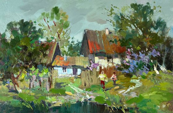 Cloudy Day in the Village