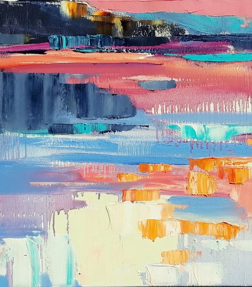 Sunset on the lake. by Lesya Ros