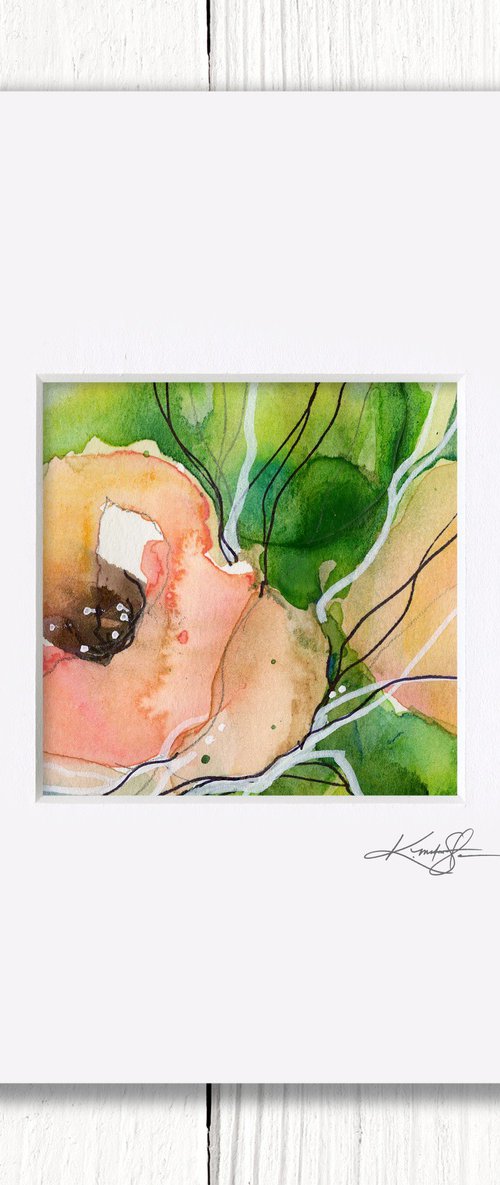 Little Dreams 37 - Small Floral Painting by Kathy Morton Stanion by Kathy Morton Stanion