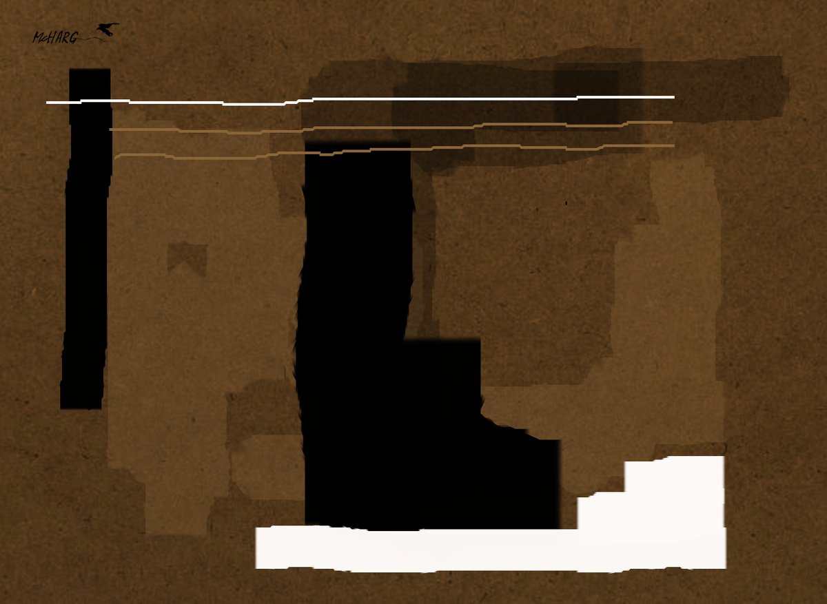 Organic Abstract Acrylic Painting By Joe Mcharg, 32 X 24, Abstract Board #3, Original Artwork