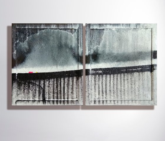 "CLOUDS" diptych