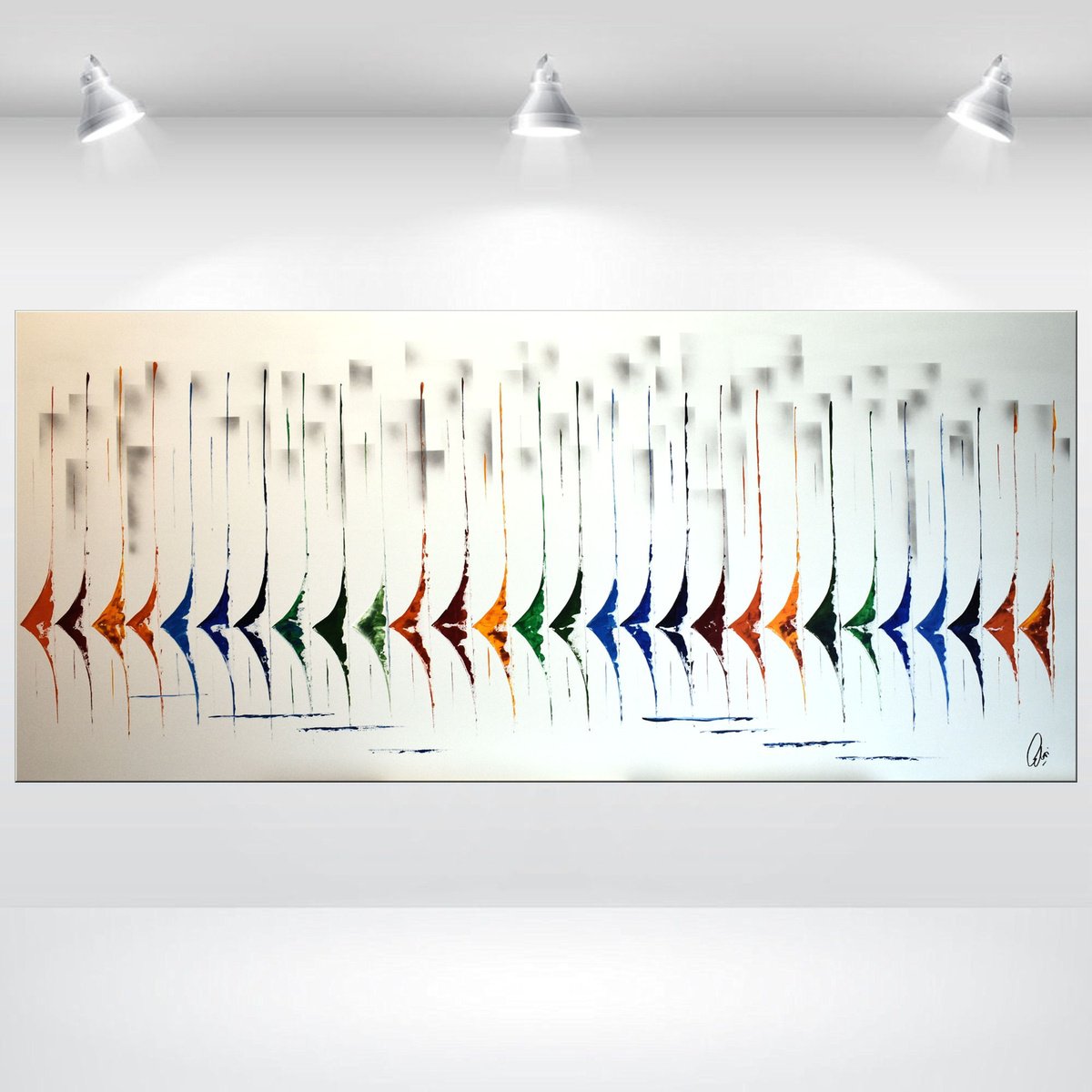  Silent Race By Edelgard Schroer, 71 X 31, Artwork For Sale On Artfinder
