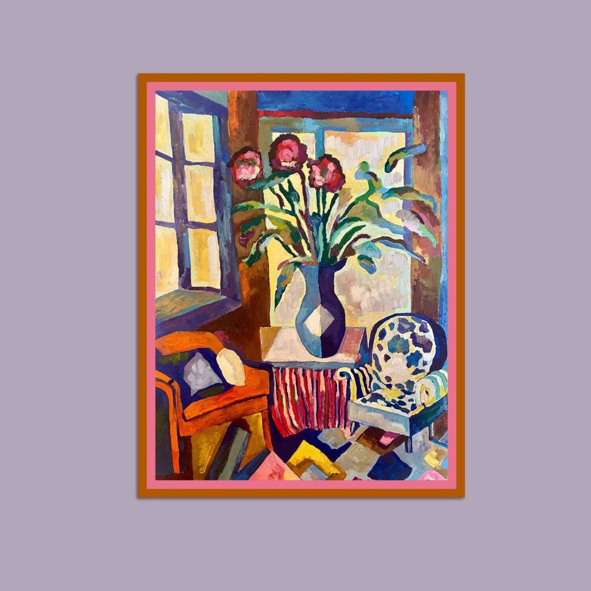 Impressionistic Still Life Painting By Tatiana Fedorovskaya, 20 X 28", Grandma