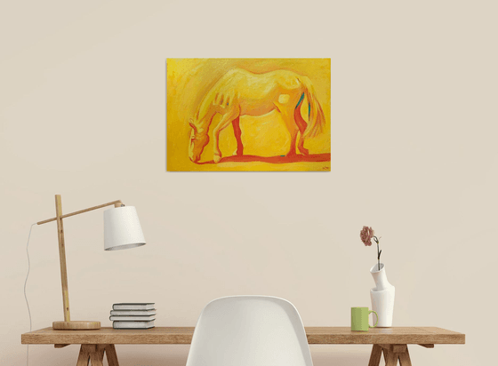 Yellow horse