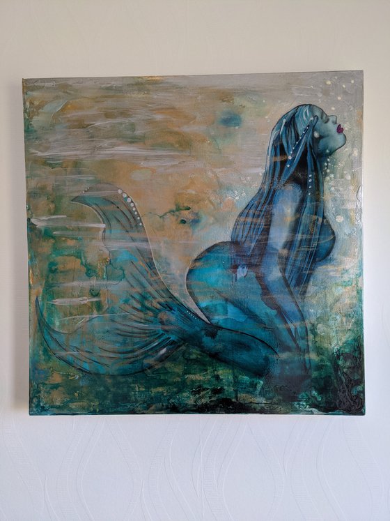 Longing for - Mermaid Painting