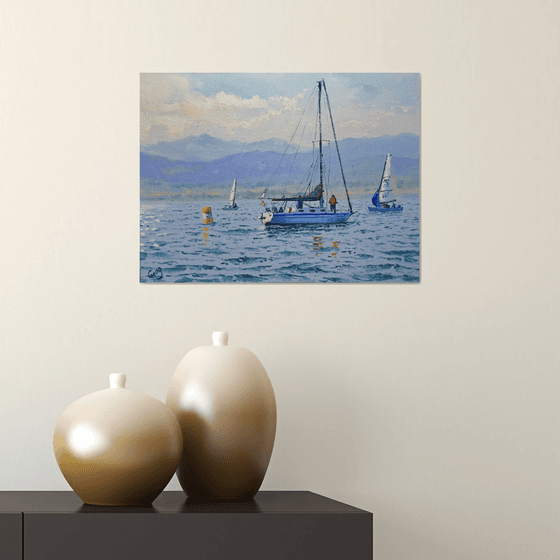Seascape with Sailboats 53