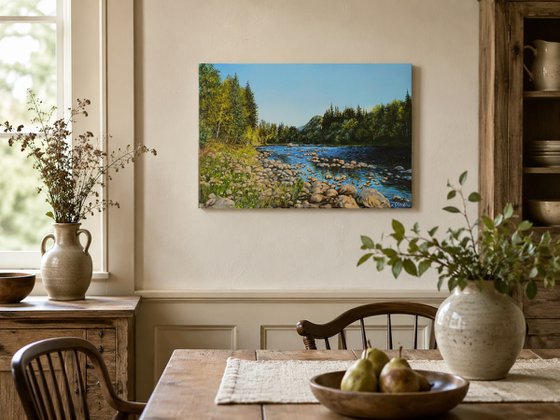 Mountain River Landscape