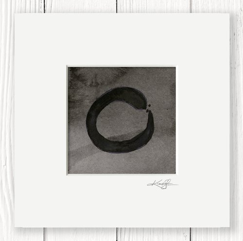 Enso Zen Circle 15 - Enso Abstract painting by Kathy Morton Stanion by Kathy Morton Stanion