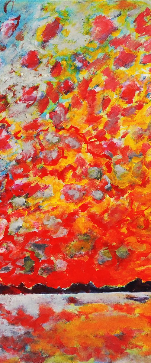 West Clouds reflection by Veta  Barker