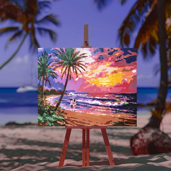 Love ocean sunset