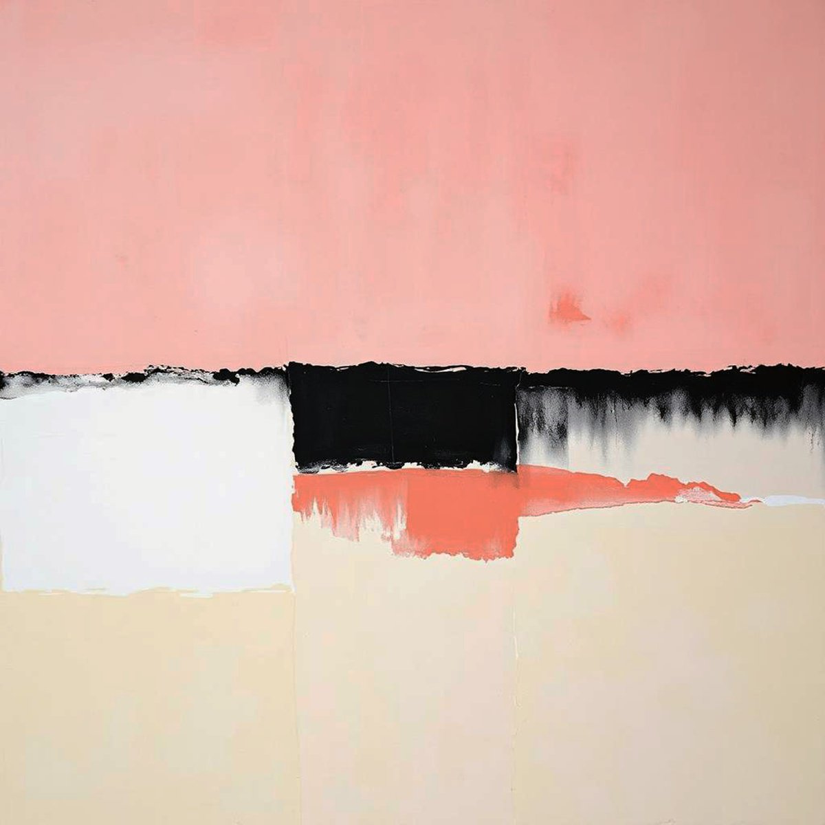 Abstract Giclee Print By Alessandro Butera, 35 X 35, Earth And Sky, Original Artwork