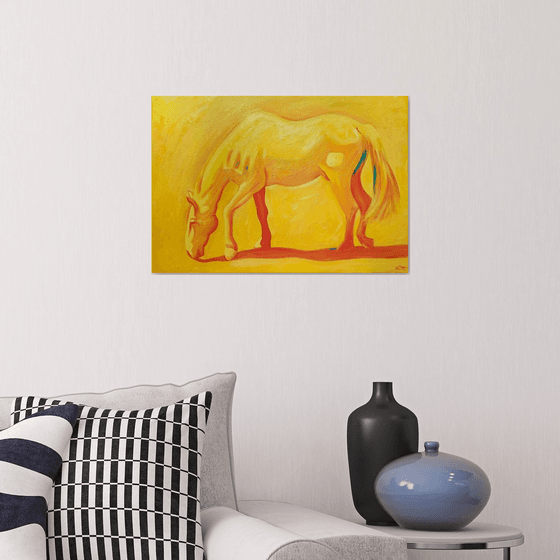 Yellow horse