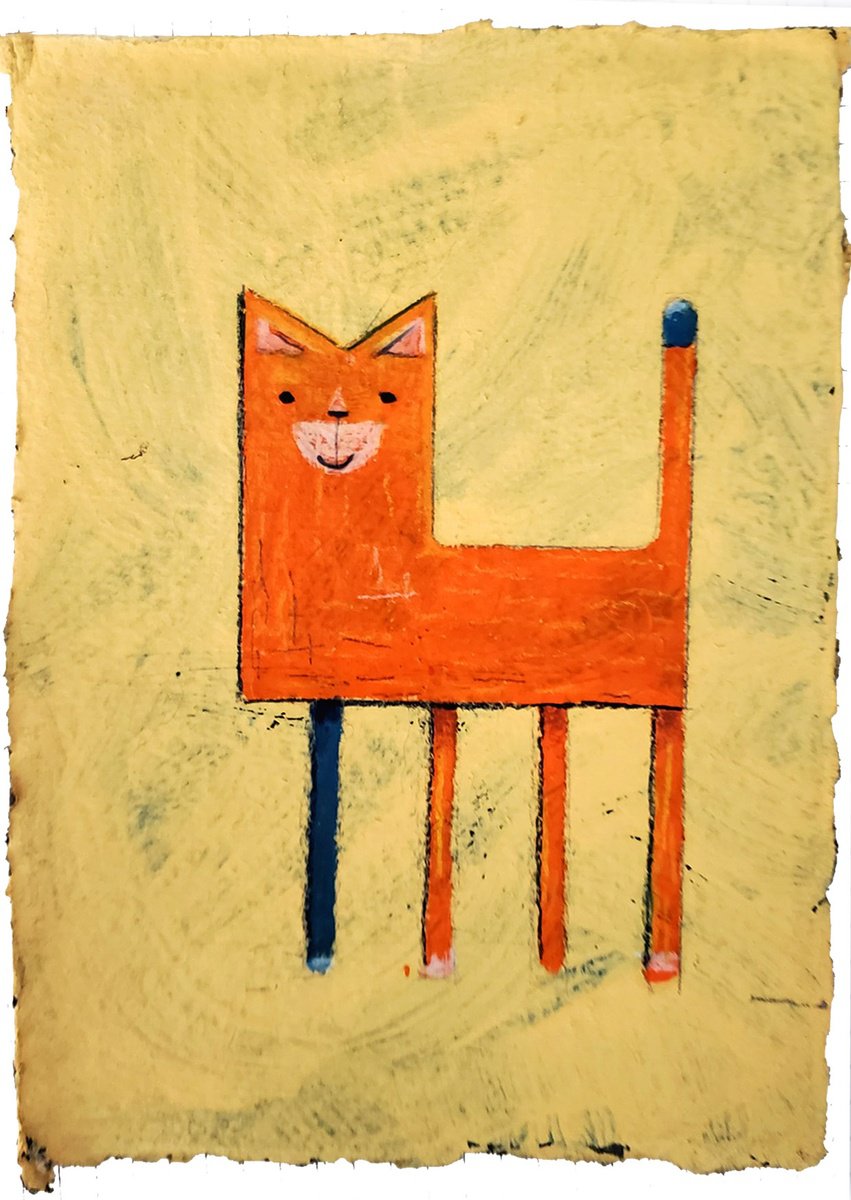 Orange Cat by Mat JS Moore