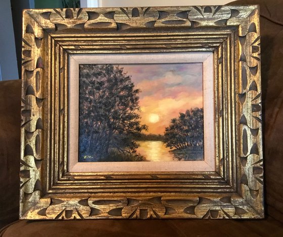 GOLDEN HOUR - oil 8X10  (SOLD)