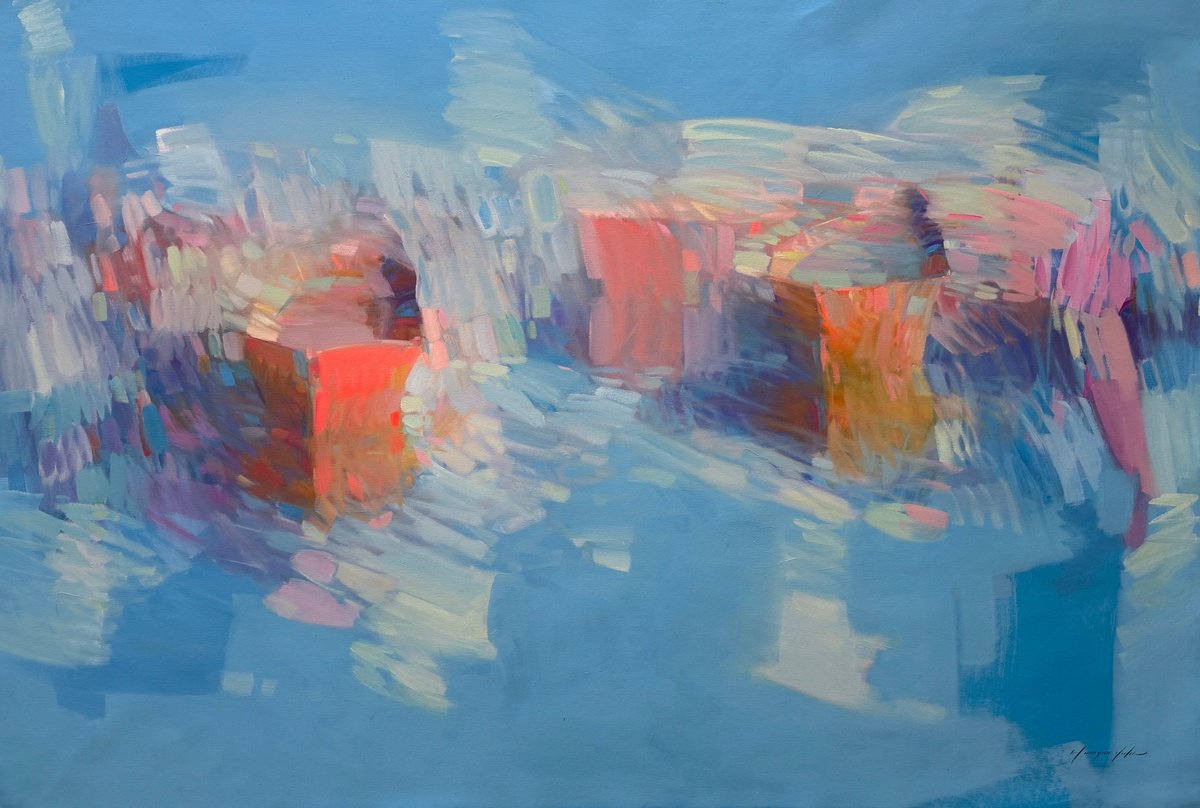 Fishing Boats By Vahe Yeremyan, 66 X 44, Artwork For Sale On Artfinder