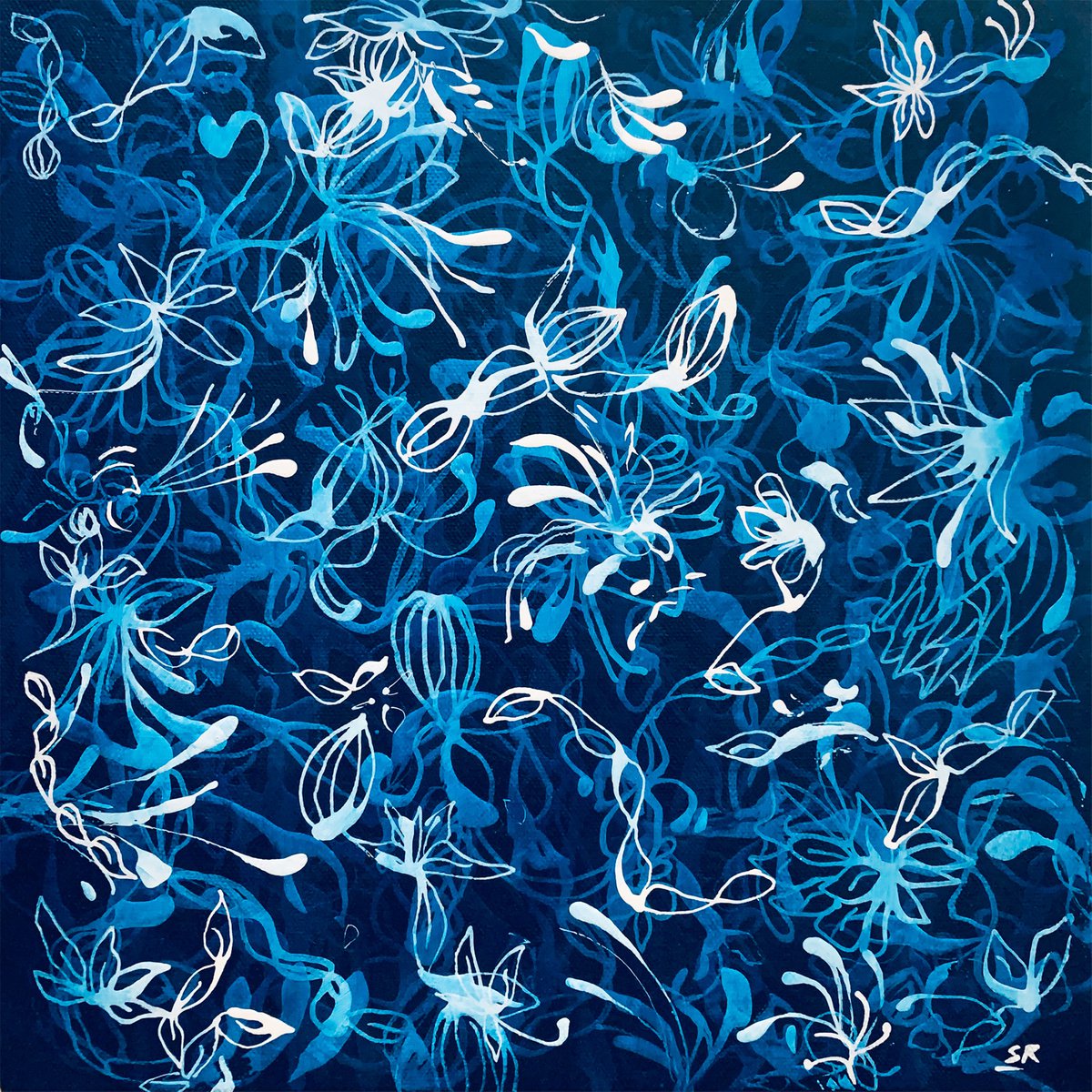 Petite Blue Chiffon No.3 by Sara Richardson