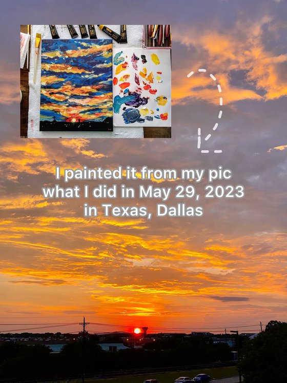 Texas Sunset. May 29, 2023