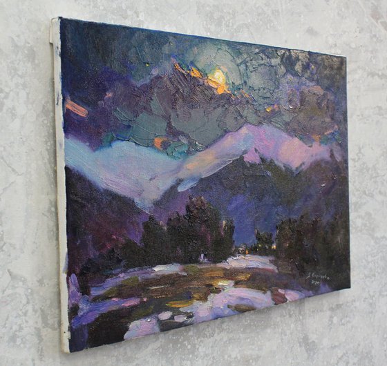 "Night in the mountains"
